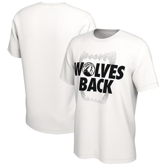 Men's Minnesota Timberwolves White Unisex 2024 NBA Playoffs Mantra T-Shirt